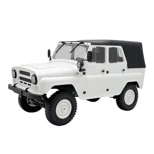 ARRIS WPL C94 UAZ-469 1/12 RC Rock Crawler 4WD Military Truck RTR | Realistic Military Body, Proportional Steering, Off-Road Suspension, Hobby Grade - color: Wpl C94 White
