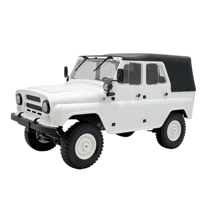 ARRIS WPL C94 UAZ-469 1/12 RC Rock Crawler 4WD Military Truck RTR | Realistic Military Body, Proportional Steering, Off-Road Suspension, Hobby Grade - color: Wpl C94 White