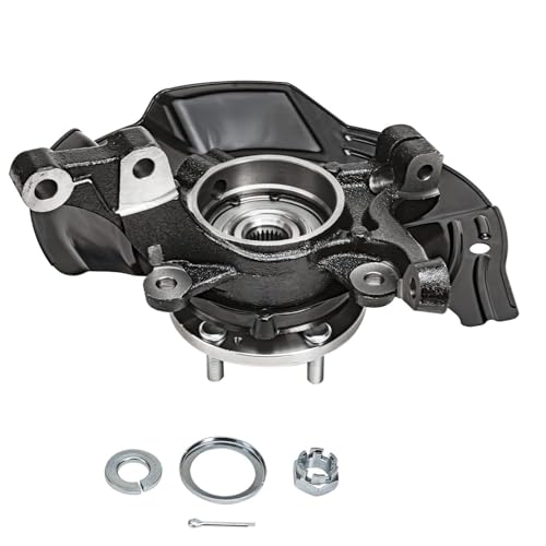 Detroit Axle - 2.4L Front 2pc Steering Knuckles for 2011 Kia Optima | 2 Steering Knuckles & Wheel Bearing Hubs Assembly Replacement - size: KA698460_KA698461/Kit