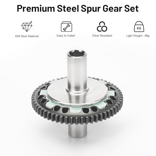 daitoku 57T Slipper Clutch Spur Gear for Arrma Granite Senton 3s Vorteks 1/8 Typhon 3s Big Rock 3s 1/10 Kraton 4s Outcast 4s RC Car