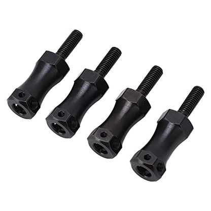 Wheel Hex Hub Extension Adapter, Extension Hex Drive Adapter, RC Extended Wheel Hex Coupler Steel 12mm Diameter Extension Adapter Combiner for 1/10 RC Cars