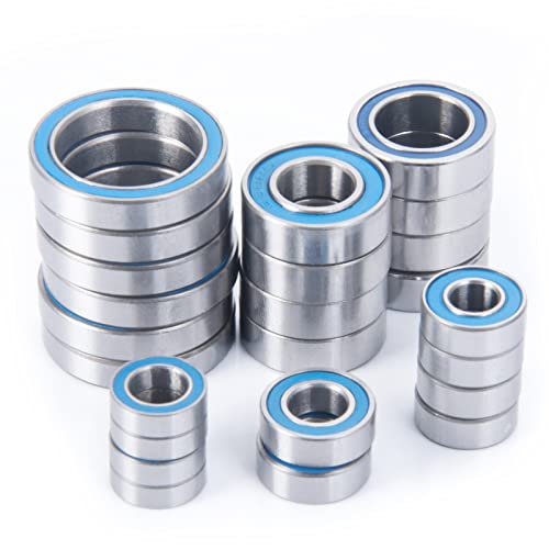 24Pcs Wheel Hubs Rubber Sealed Bearing for Axial Yeti XL RTR Kit | 1/5 1/6 1/8 RC Car Upgrade Parts