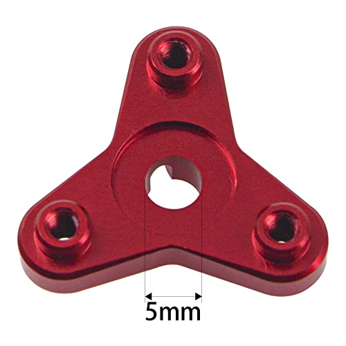 Aluminum Alloy Slipper Clutch Eliminator Compatible with Traxxas E-Maxx E-Revo Summit T-Maxx 3.3 Revo 3.3 1/10 RC Car Upgrade Parts (Red) - color: Red