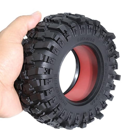 REDSPIDER 2.6'' RC Crawler Tires OD 5.3'' for 1/7 1/8 1/10 RC Crawler Car Axial RBX10 MJX H8H MK07 KM4 (B)