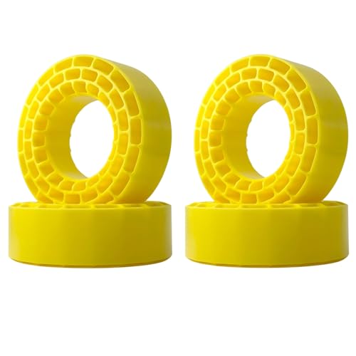 1.55" Silicone Rubber Tire Inserts for 95–97mm RC Crawler Tires – 4PCS (Yellow) - color: Yellow