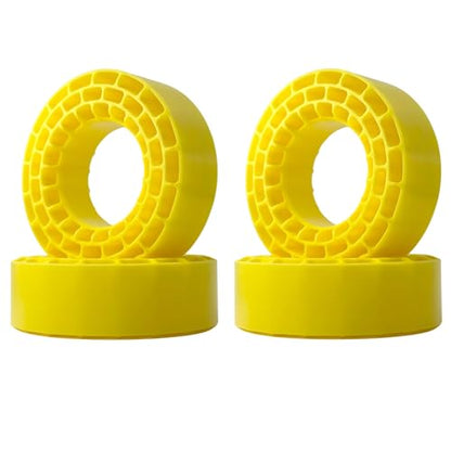 1.55" Silicone Rubber Tire Inserts for 95–97mm RC Crawler Tires – 4PCS (Yellow) - color: Yellow