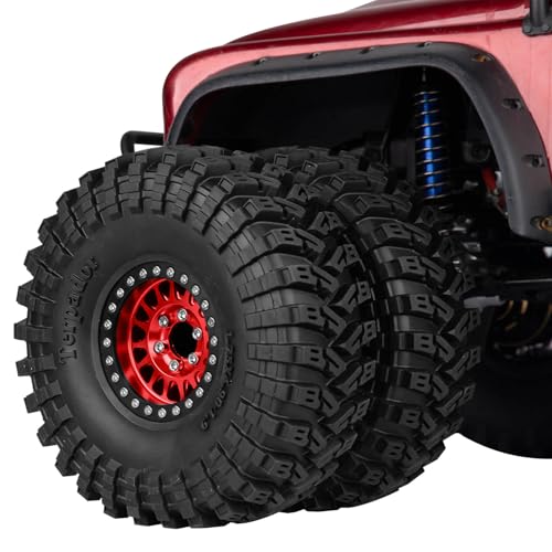 RC 1.9 Dually Beadlock RC Wheel Rim for 1/10 SCX10 90046 AXI03007 TRX4 TRX6 VS4-10 Gen7 Gen8 MST CFX D90 RC Crawler,Aluminum 1.9 Dually Beadlock Wheels Rims w/Adjustable Offset (4PCS) Red - color: Red/Dually Beadlock