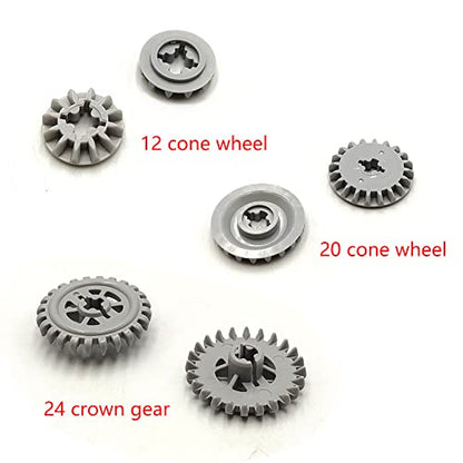 116 pcs Technical Gears Axle Pin Connectors - Wheels Connectors Rack Gear Car Building Brick Accessories Pieces Sets Compatible with Mindstorms Building Bricks Block Technical Toys (116 TECH PARTS) - style: 116 TECHNIC PARTS