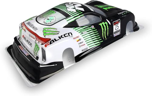 1/10 Scale RC Printed Drift Racing Touring On Road Car PVC Body Shell, Monster - style: Monster-KGN Body Shell