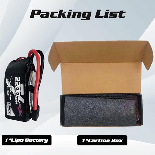 CNHL 2200mAh 3S 11.1V Shorty LiPo Battery 40C with XT60 Plug | Versatile compact battery for RC airplanes, helicopters, FPV racing drones, cars, trucks, truggies, and rock crawlers.