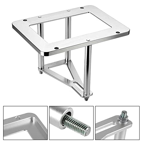 Universal Battery Tray Hold Down Trunk,Battery Relocation Box Billet Aluminum 551181 For Optima Race Racing Mount Red Yellow Blue Top 34M D34M 34 34R 34/78 D34 D34/78 - color: Sliver