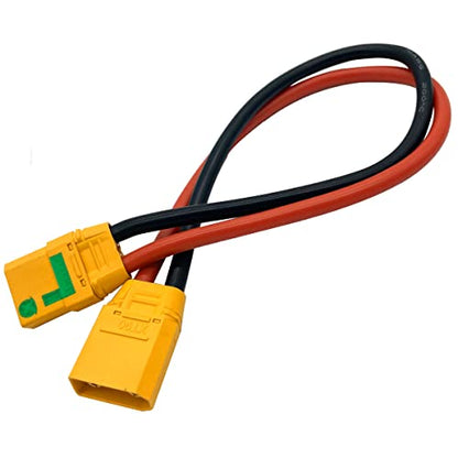 XT90-S Anti-Spark Female to XT90 Male Plug Extension Wire Cable Lead Silicone Wire 10AWG 30CM for Aircraft Model - style: XT90S Extension Cable