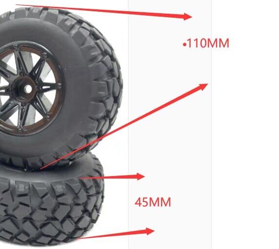 SF033 10SC Tyre Tires No Wheels Fits 1/10 1/12 RC Off Road Rock Cralwer Shore Truck huanqi 727 axial YETI HPI Blitz 10 Associated Short Course Slash Ananta 10sc-10a JUMPSHOT SC HOBAO