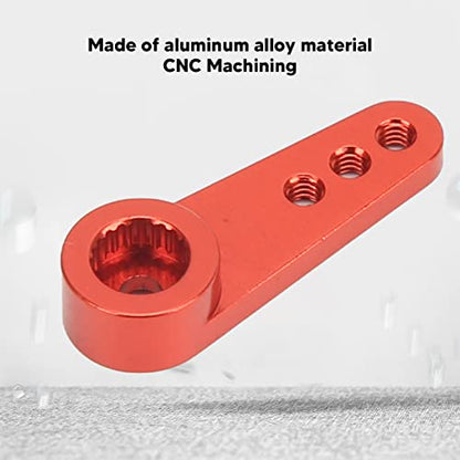 RC Servo Arm, Aluminum Alloy CNC Machined 21 Tooth Servo Horn for RC Cars Drones Robotics Model Building Enthusiasts