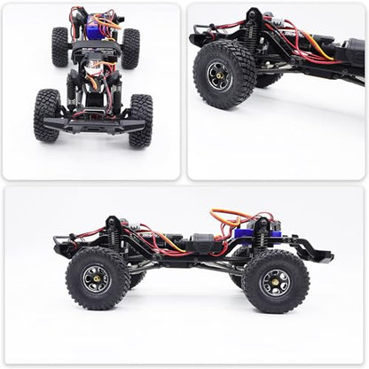 1.0 Tires 55*22mm Tires & Silicone Rubber Inserts for 1/18 1/24 RC Crawler | Soft Drift Tires for RC Crawler Axial SCX24 FMS FCX24 RC Crawler Car,Replacement Wheels,Durable Rubber,Ready to Install