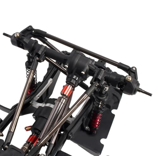 for Wrangler Body 1/10 RC Crawler 313mm Wheelbase Metal for Chassis Frame with Planetary Gear 2 Speed Transmission Fender Flares Set RC Parts(Chassis Set) - size: Chassis Set