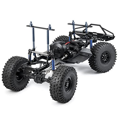 QUE-T Front Rear Body Mount for 1/10 Axial SCX10 II 90046 90047 (Titanium) - color: Titanium
