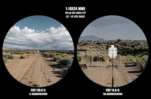 Monstrum Beast ED 1-10x First Focal Plane FFP LPVO Scope - style: Morpheus MIL Reticle