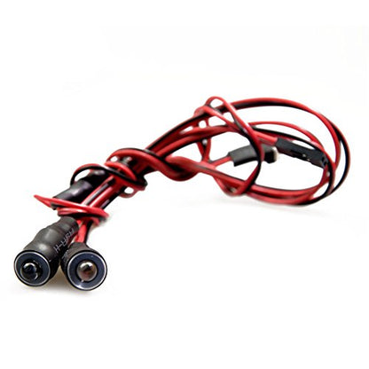QUE-T 10mm 2 LEDs Angel Eyes & Demon Eyes LED Headlight/Back Light for 1:10 RC Model Crawler Cars, (Green + White, 10MM) - color: Green + White, size: 10MM