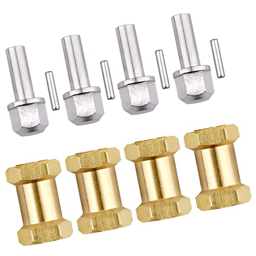 Brass 12mm Wheel Spacer Wheel Hubs Extension Drive Adapter for Axial SCX10 & SCX10 II 1/10 RC Crawler (20mm) - size: 20mm