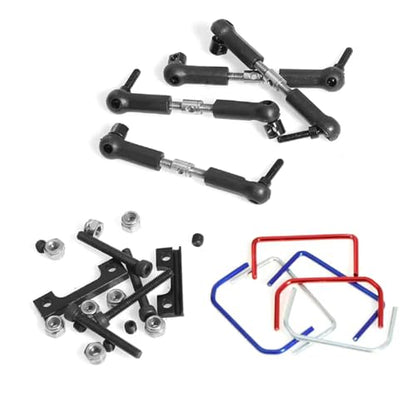 RC Upgrade Parts for Traxxas for Slash for E-Revo 1/16 RC Car Front and Rear Wide Sway Bar Anti Roll Bar Kit Upgrade Parts Accessories