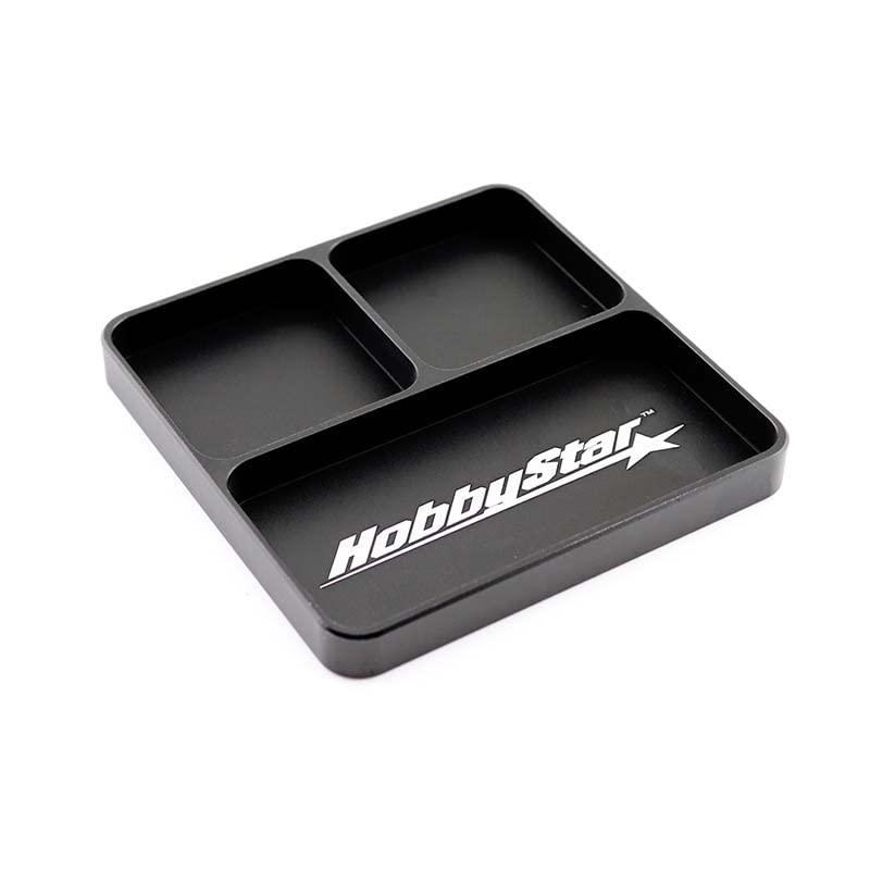 Aluminum Parts Tray, RC Bench Organizer, Black