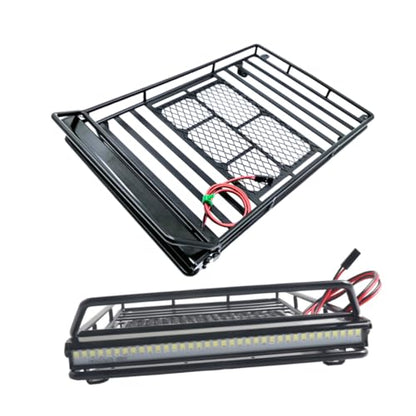 GLEAVI Car Roof Luggage Bracket Light Scale Crawler Cargo Rack and Practical Storage Shelf for Rc Vehicles Fit for Simulation Accessories