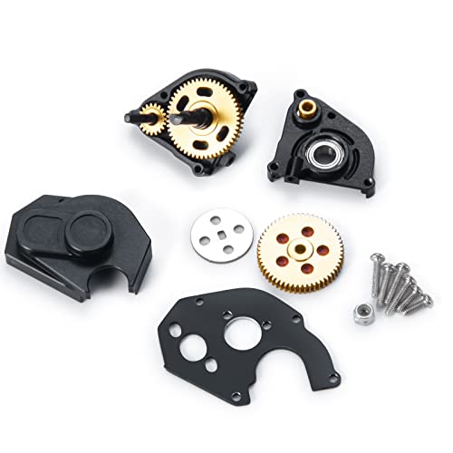 MORLORDY RC Metal Transmission Assembly Gearbox Case for 1/24 RC Crawler Car Axial SCX24 Upgrades Parts Accessories