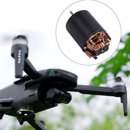 540 35T Brushed Motor High Performance High Torsion Motor with Cooling Fan and Splash Proof Design for RC Climbing Car Drone Sweeping Robot Alloy Steel Material with Connecting