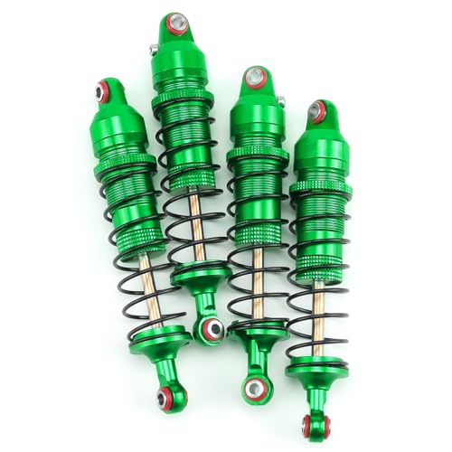 89mm Threaded Damper for Tra-xxas 1:16 Mini Maxx 4WD XRT VXL-3S | Monster Truck Upgrades Green Aluminum 7075 Alloy Adjustable Spring Shock Absorber - color: Green