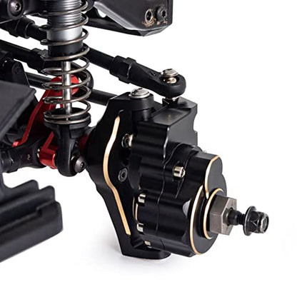 6Pcs Brass Portal Drive Axle Housing Steering Knuckle Caster Block Set for RC Crawler for for Traxxas TRX4 TRX6 Upgrade Parts Modification Accessories
