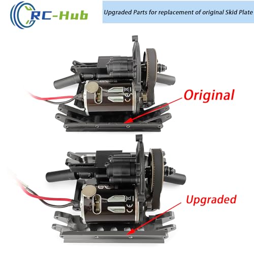 Center Gear Box Mount Aluminum Skid Plate for 1/10 Axial Wraith 90018 90048 | CNC-Machined,Aluminum Alloy,Easy to Install