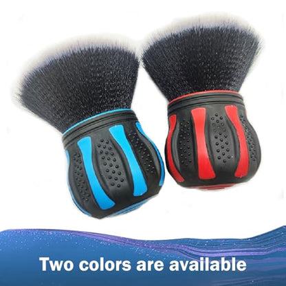 Car Interior Brush, Soft Bristles with Storage Rack, Car Beauty Tools, Car Detailing Brush Kit, Suitable for Most Cars (Blue) - color: Blue