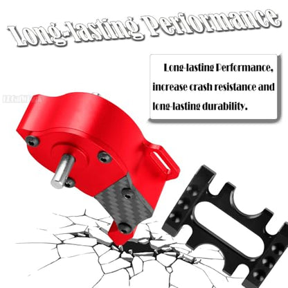 RC LCG Transmission Gearbox Upgrades Part for 1/10 SCX10 SCX10 II 90046 SCX10 III AXI03007 RC Crawler Car,Aluminum Low Center of Gravity highperformance Transmission Gearbox,Red - color: Red - (Gearbox)