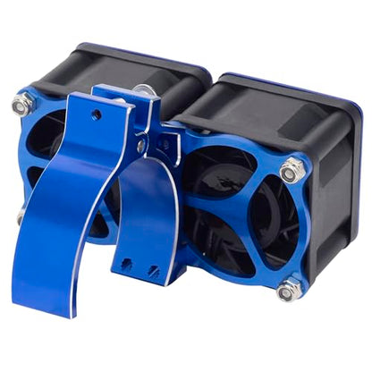 DKKY RC Motor Cooling Fan Heatsink with 42mm Mount for Arrma Axial Traxxas 1/6 1/8 1/10 RC Models with 4274 4286 Motor (Blue) - color: Blue