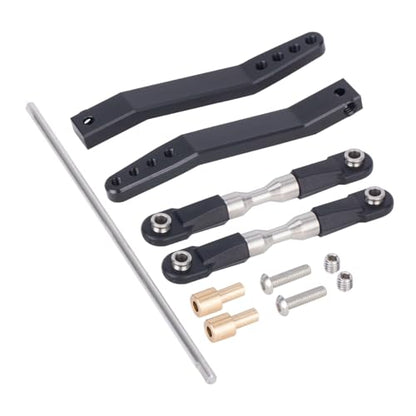Metal Rear Sway Bar Anti-roll Set for 1/10 Axial Wraith RR10 Yeti Rock Crawler Car (Black) - color: Black