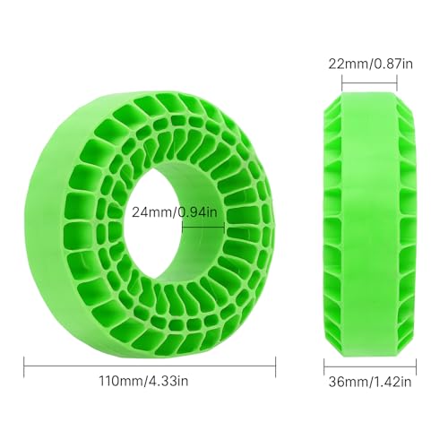 INJORA Silicone Rubber Insert for 118-122mm 4.75" OD 1.9" Tire, Green - color: Green