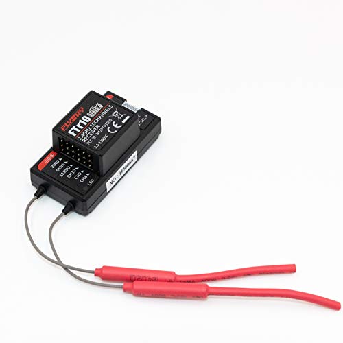 GoolRC Flysky FTR10 Receiver, 2.4GHz 10CH AFHDS 3 Remote Control Receiver Dual Antenna Support i-Bus/S-Bus/PPM Output for PL18 Transmitter RC Drone Airplane Helicopter