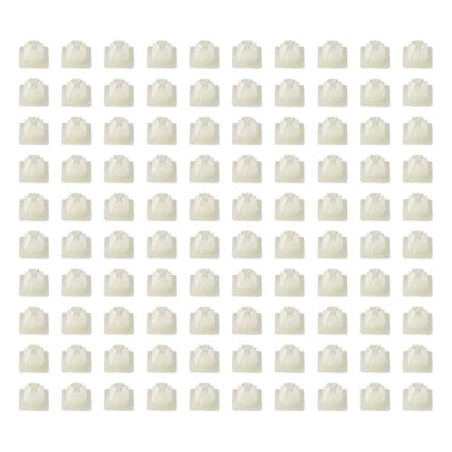 Povtii 100 PCS Nylon Screw Insert, Sturdy Nylon Screw Retainer for Mounting License Plate, Self-Tapping Nuts Insert Bracket Clip for Front & Back License Plates, Car Accessories - color: 100PCS