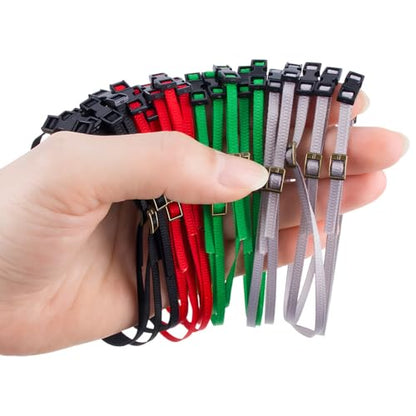 5Pcs RC Roof Rack Straps Adjustable for 1/10 1/18 1/24 Crawler TRX4 SCX10 | Nylon luggage rope secures gear on RC crawler roof racks.Fits For TRX4 TRX6 SCX10 D90 TRX4M SCX24 FCX24.5-pack upgrade Parts. - color: Green