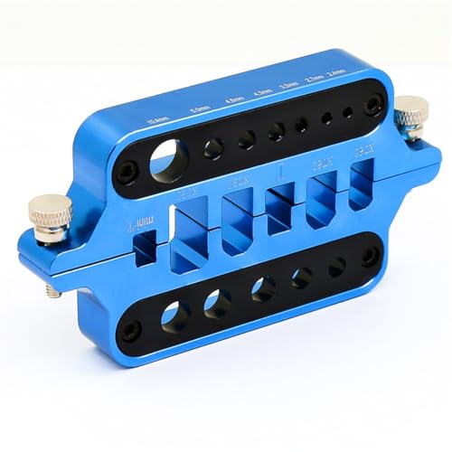 Aluminum Alloy RC Model RC Car Cable Connector Soldering Tool Holder Welding Tool RC Repair Tool Kit for XT60, XT90, T Plug, Mini T Plug (Blue) - color: Blue