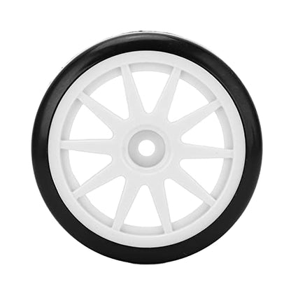 RC Drift Tire Wheels Rubber Plastic Hard Tires Ideal Drifting Effect for Car Accessories 12mm Hex Black Applicable for Tamiya TT01 1/10 RC Car