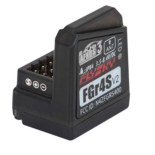 Flysky FGR4S V2 Receiver AFHDS 3 Built-in Single-Antenna Bidirectional PWM/PPM/IBUS Output Receiver for Flysky NB4 PL18 RC Transmitter