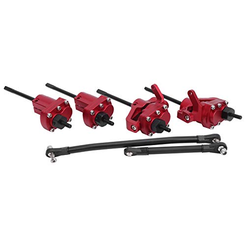 RC Portal Axle Kit, Durable Off-Road Rear Upgrade with Steering Link Shaft for RC Hobbyists, Crawlers and Trail Enthusiasts