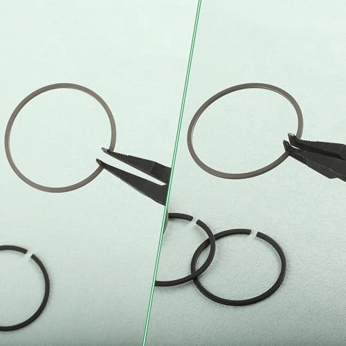 9 Inches Angle Tip Lock Ring Pliers Special Circlip Pliers with Black Finish for Removing Installing Gearshift Locking Rings
