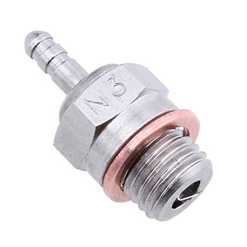 Hot 70117 Spark Glow Plug No.3 N3 Platinum/Iridium Super Glow-Plug for RC HSP Nitro Engine Car Truck Buggy (Pack of 3)
