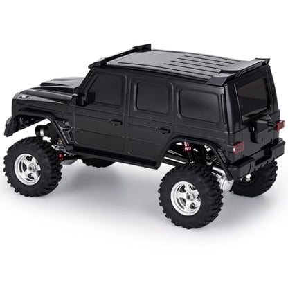 Hard Body Shell for Axial SCX30 1/30 RC Crawler ABS Plastic Body Cover with Light Bucket & Spare Tire Mount Direct Fit Replacement DIY Upgrade (Black) - color: Black