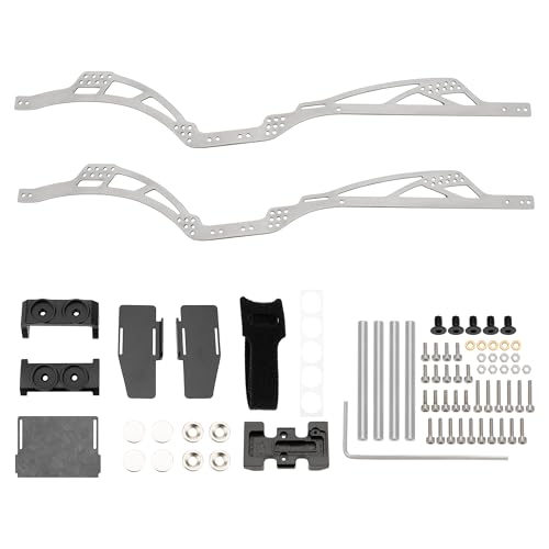 MEUS RACING SCX24 LCG Chassis TC4 Titanium Frame for Axial SCX24 Gladiator AXI00005 1/24 RC Crawler Upgrades (Gladiator) - color: Gladiator