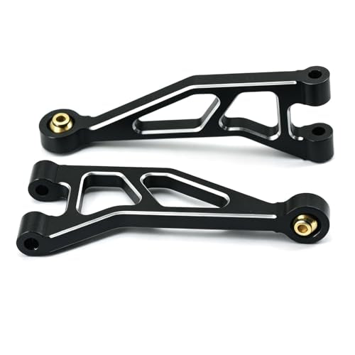 Aluminum Upgrade Parts Set for ARRMA 1/16 Mini Kraton 3S, Front/Rear Upper/Lower Arm, Gearbox Cover, Wing, Steering Link (Black Front/Rear Upper/Lower Arm Set) - color: Black Front/Rear Upper/Lower Arm Set