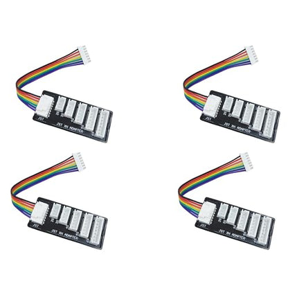 4Pack JST-XH Balance Board 2-6S Lipo Battery Charger Extend Expansion Board Adapter Converter for RC Car Truck Lipo Battery Charging